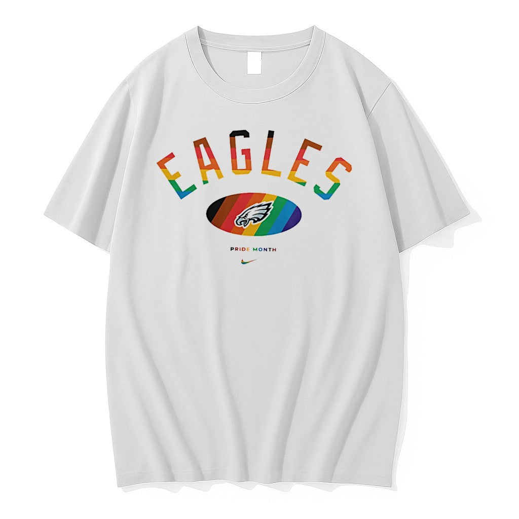 Original Philadelphia Eagles Pride Month Rainbow Logo Tee Tshirts Jpg