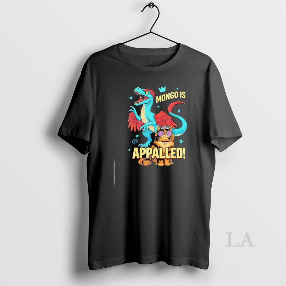Original Princess Cat Riding Dinosaur Mongo Is Appalled Vintage T-Shirts, Hoodie, Sweatshirt | PrintMintTees.com