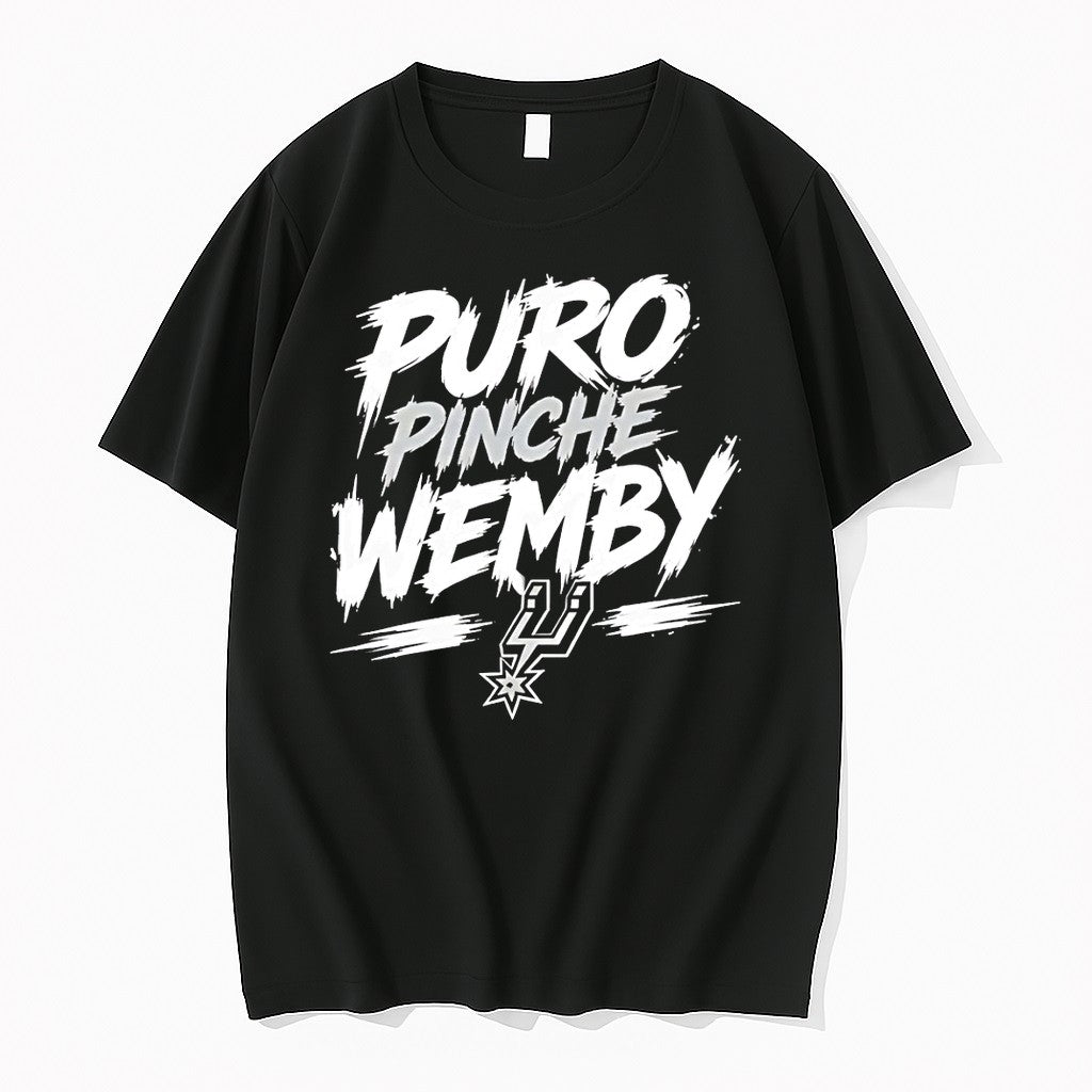 Original Puro Pinche Wemby San Antonio Basketball Tshirts Jpg