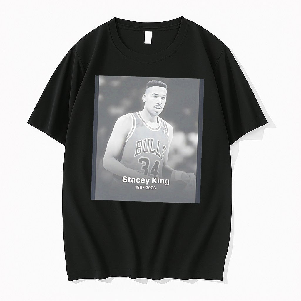 Original Rip Chicago Bull Stacey King 1967 2026 Number 34 Player Tee Tshirts