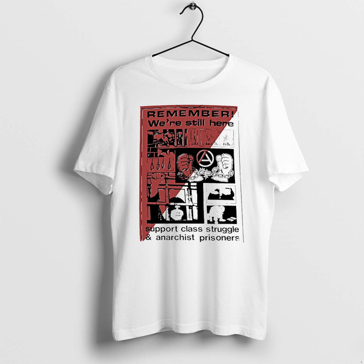 Original Remember Were Still Here Support Class Struggle And Anarchist Prisoners Tshirts