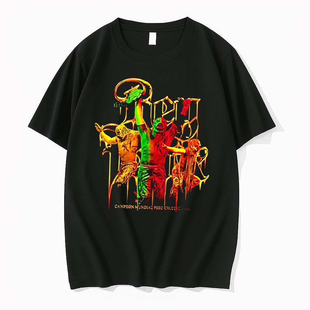 Original Rey Fenix Campeon Mundial Peso Crucero Aaa Black Tshirts Jpg