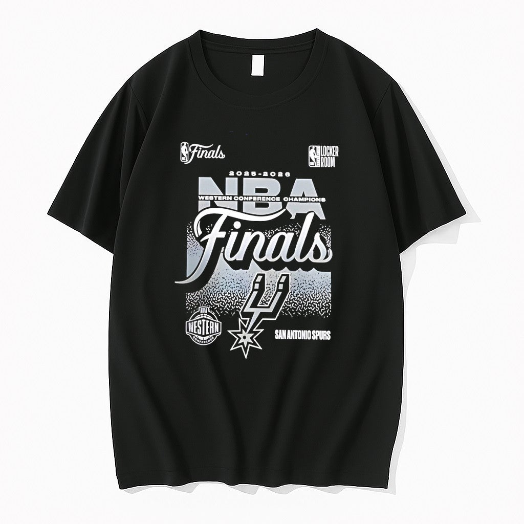 Original San Antonio Spurs 2026 Nba Western Conference Champions Big And Tall Locker Room Tshirts