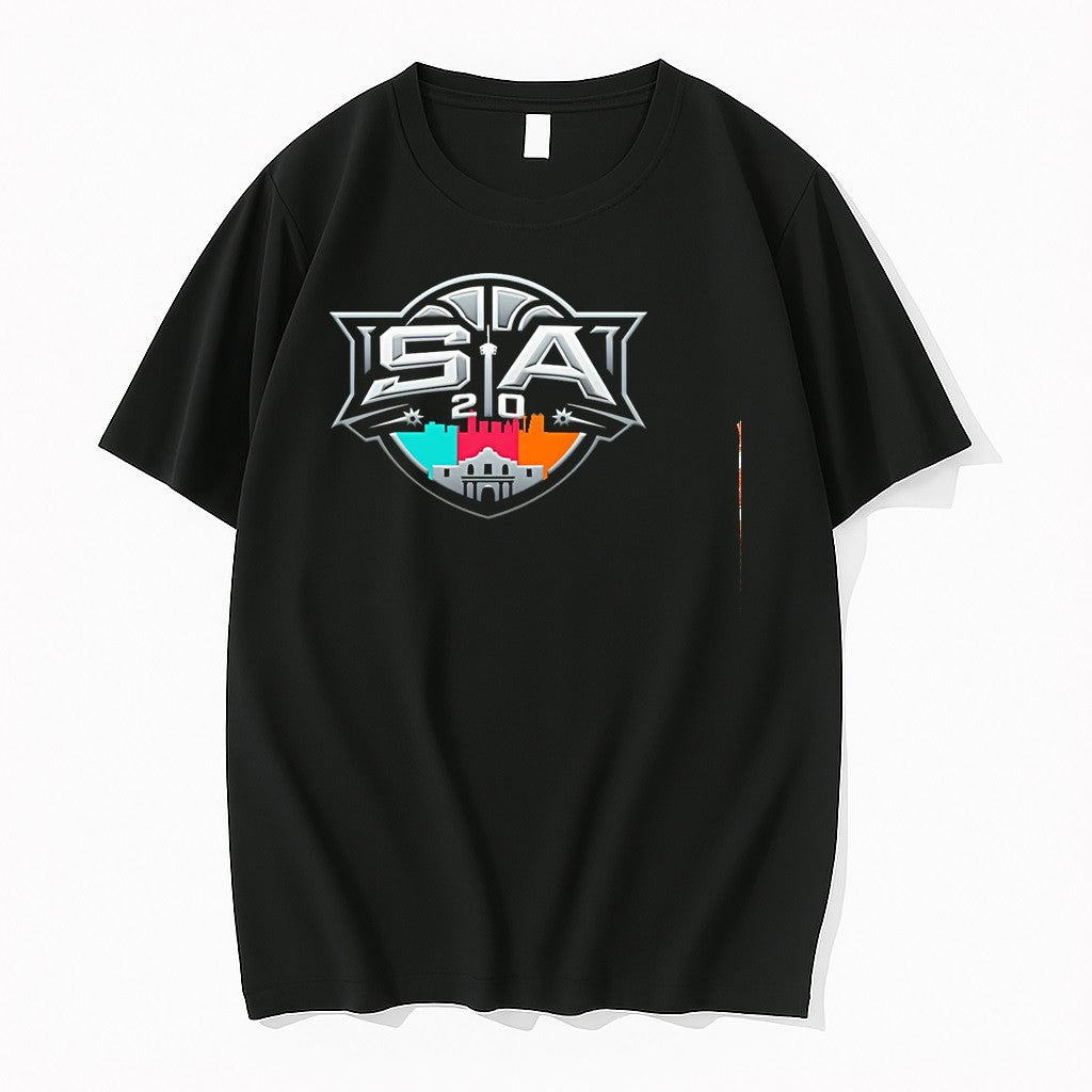 Original San Antonio Spurs Basketball Sa 2 0 City Skyline The Alamo Tshirts Jpg