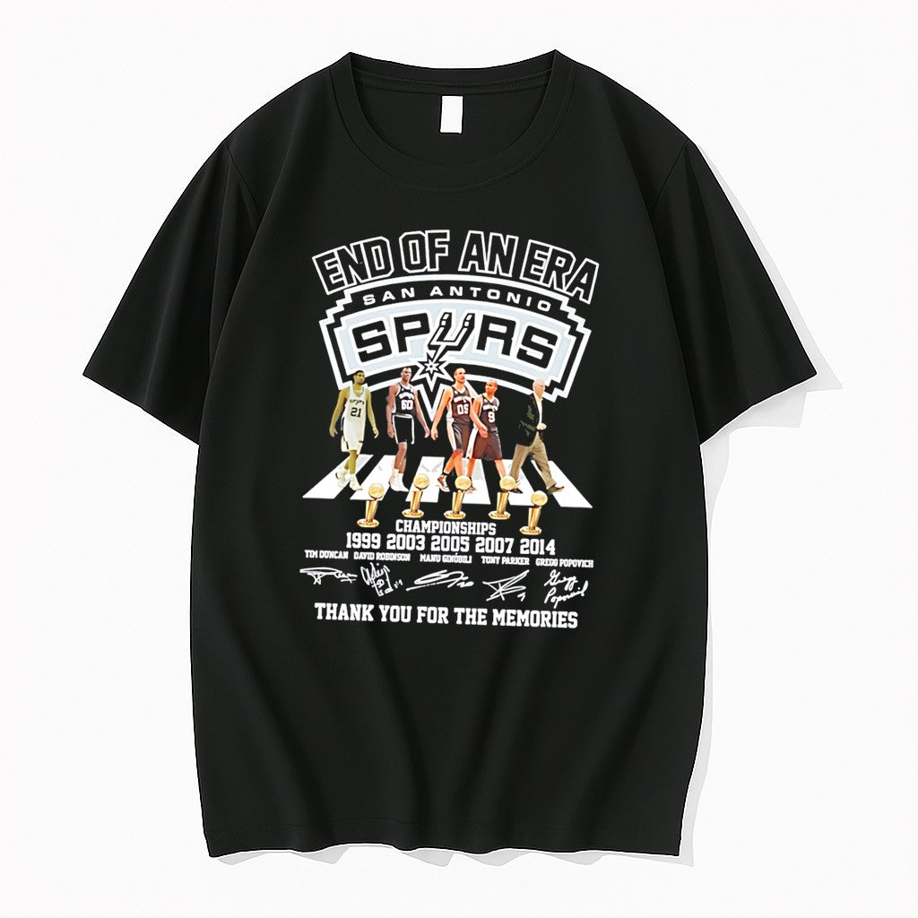 Original San Antonio Spurs Championships 1999 2003 2005 2007 2014 Tee Tshirts