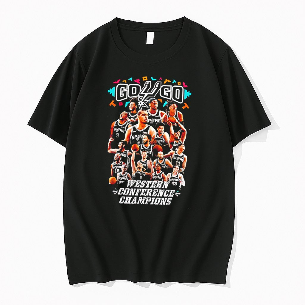 Original San Antonio Spurs Nba Western Conference Champions 2026 Go Go Tee Tshirts