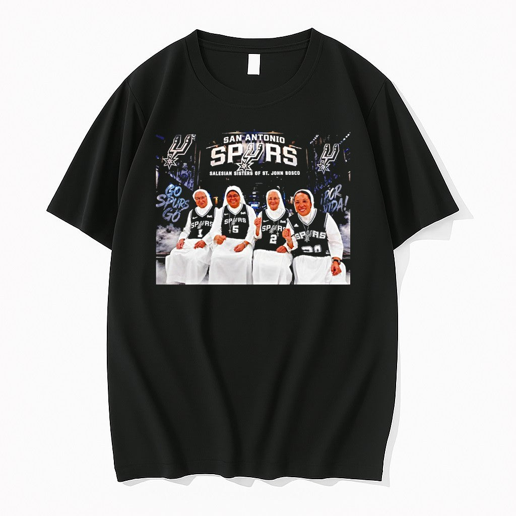 Original San Antonio Spurs Nuns Salesian Sisters Of St John Bosco Tshirts Jpg