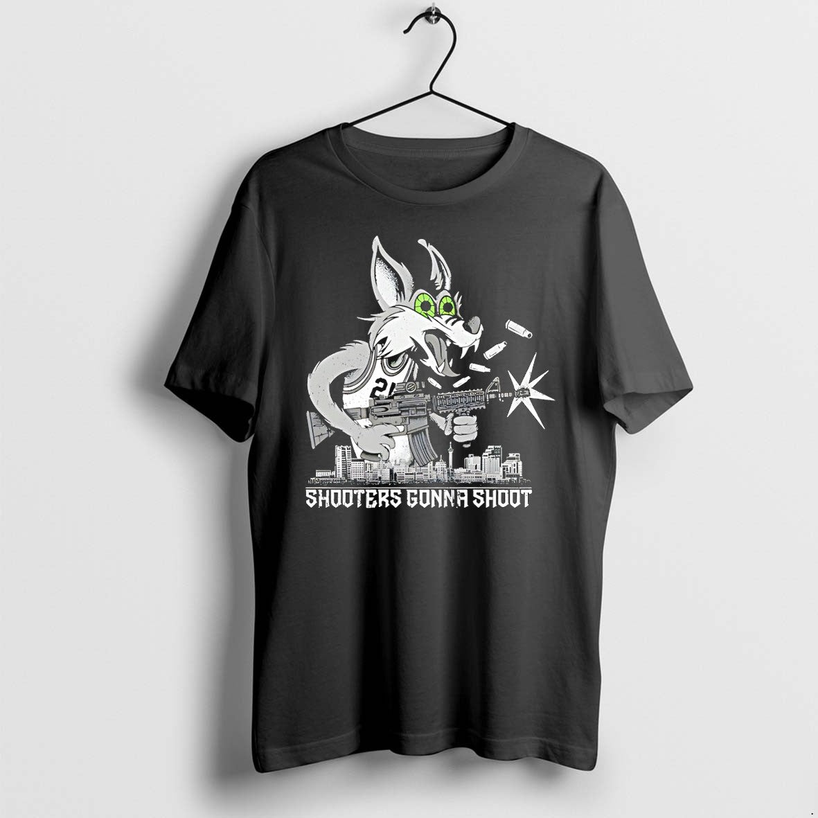 Original San Antonio Spurs Player X Bunny Skyline Shooters Gonna Shoot Tshirts