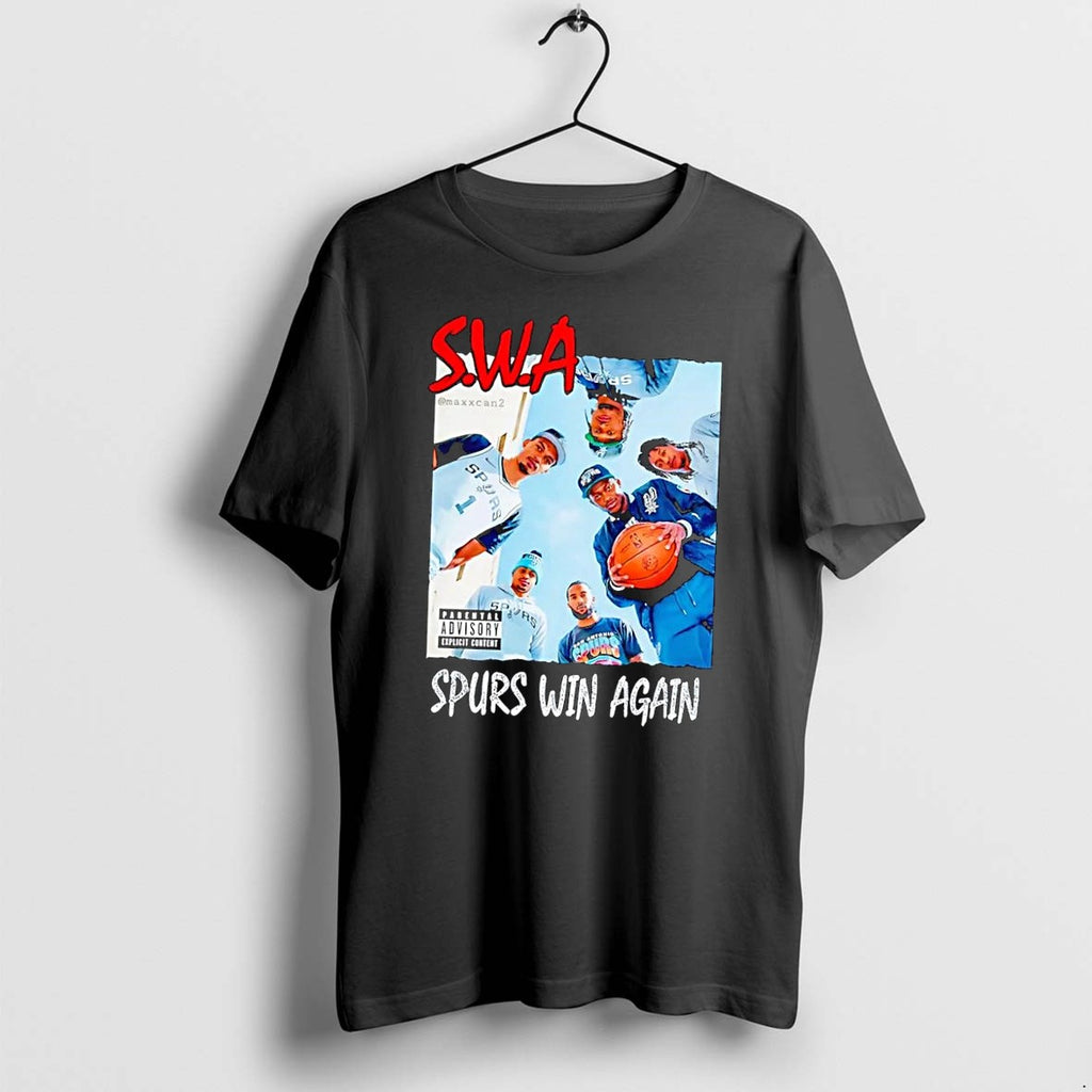 Original San Antonio Spurs Players Swa Spurs Win Again Nba Black Tshirts Jpg