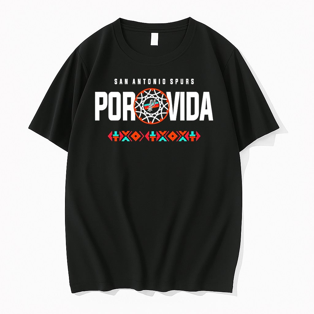 Original San Antonio Spurs Por Vida Retro Fiesta Tshirts Jpg