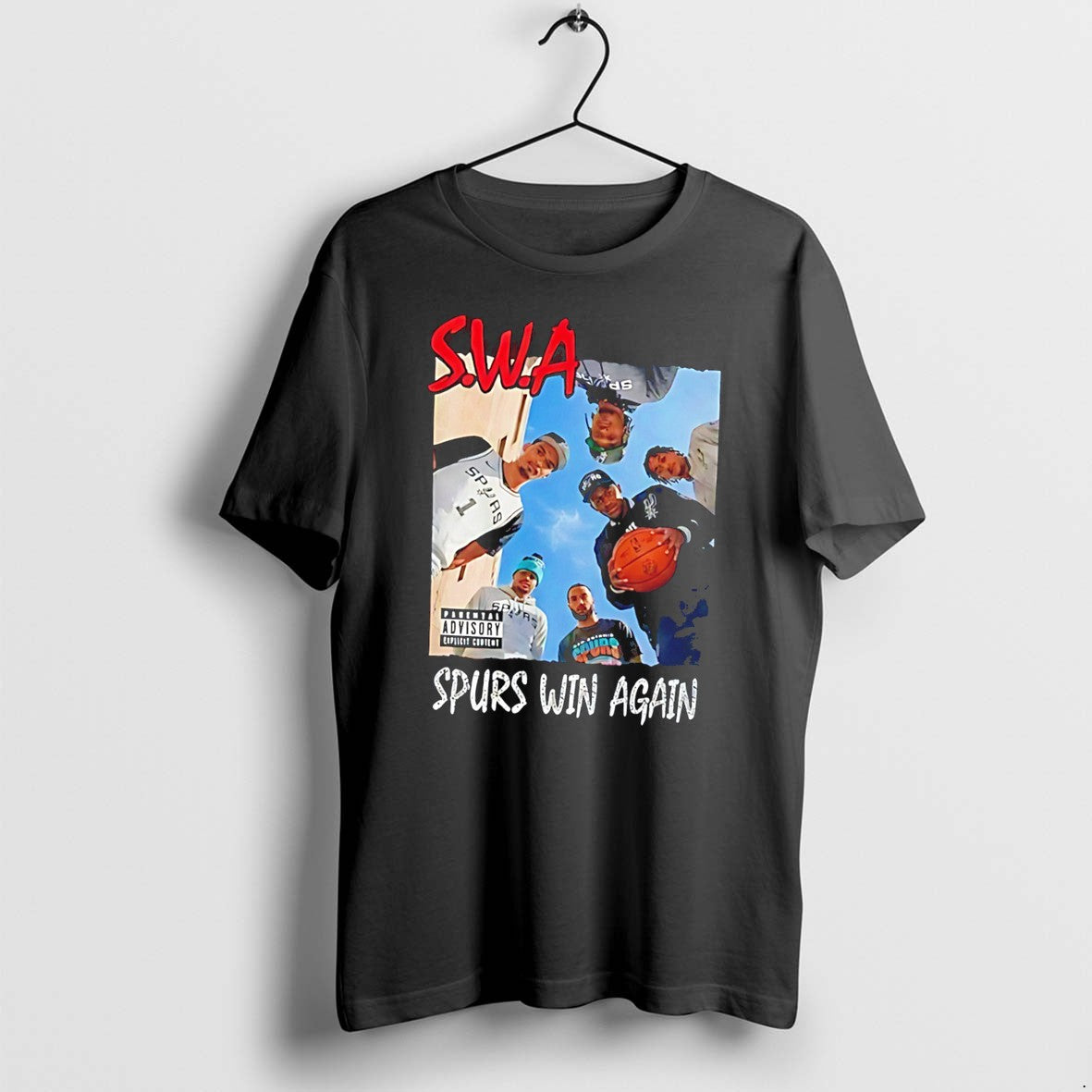 Original San Antonio Spurs With Attitude Vintage Rap Inspired Tee Tshirts Jpg