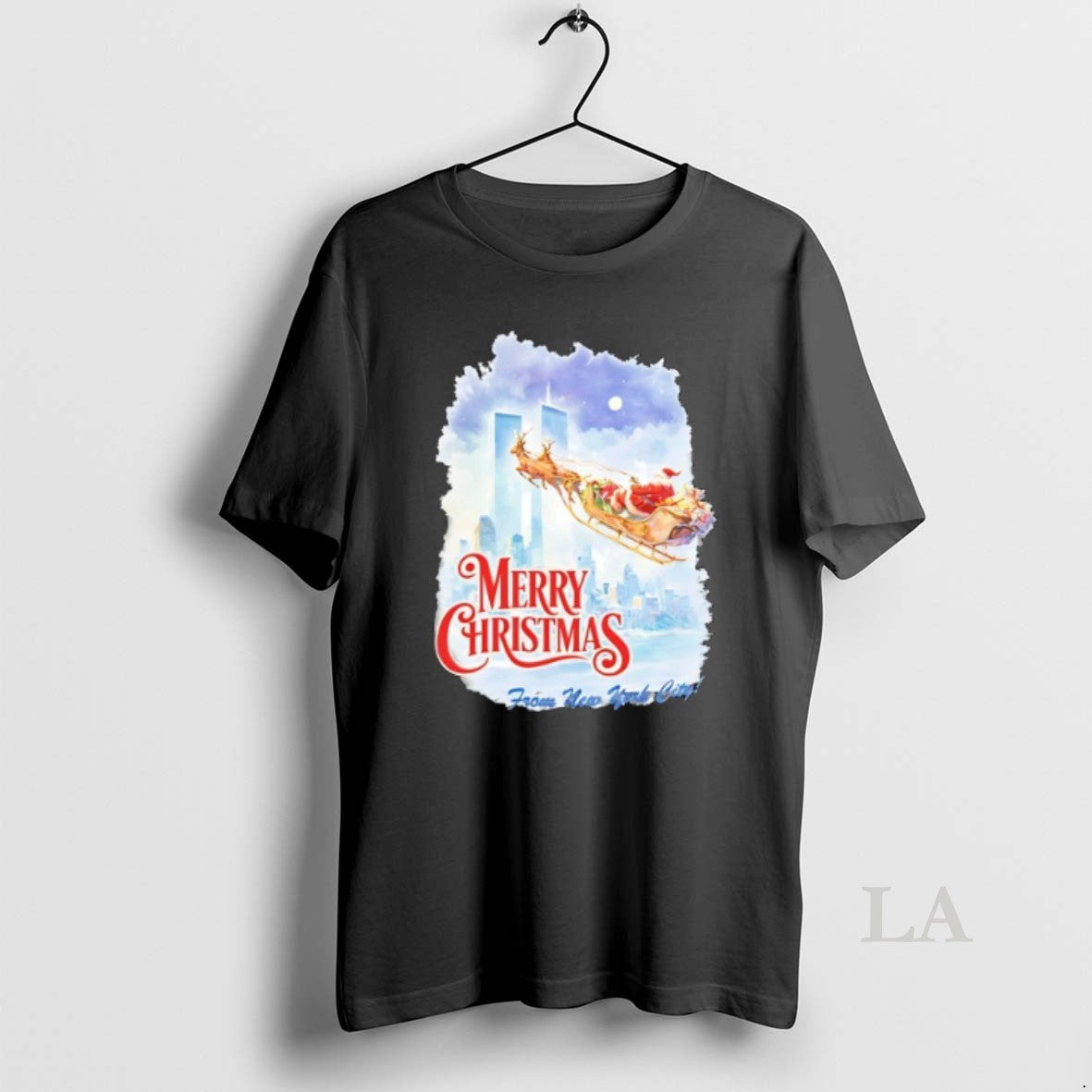 Original Santa Claus Riding Reindeer Merry Christmas From New Uork City T-Shirts, Hoodie, Sweatshirt | PrintMintTees.com