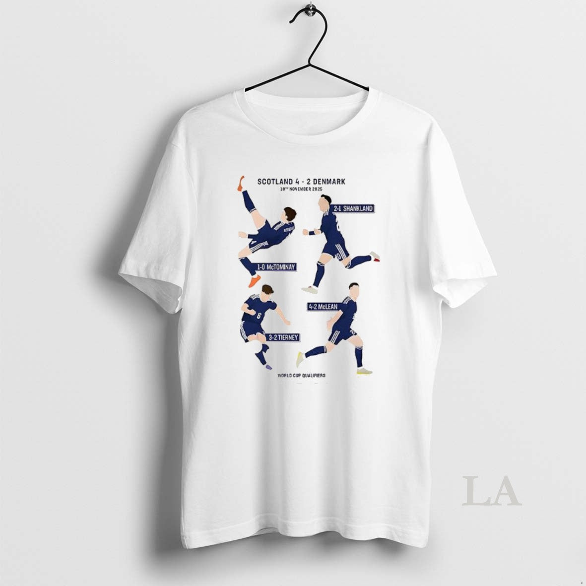Original Scotland 4 2 Denmark World Cup Qualifiers 2026 Goals Of The Players T-Shirts, Hoodie, Sweatshirt | PrintMintTees.com