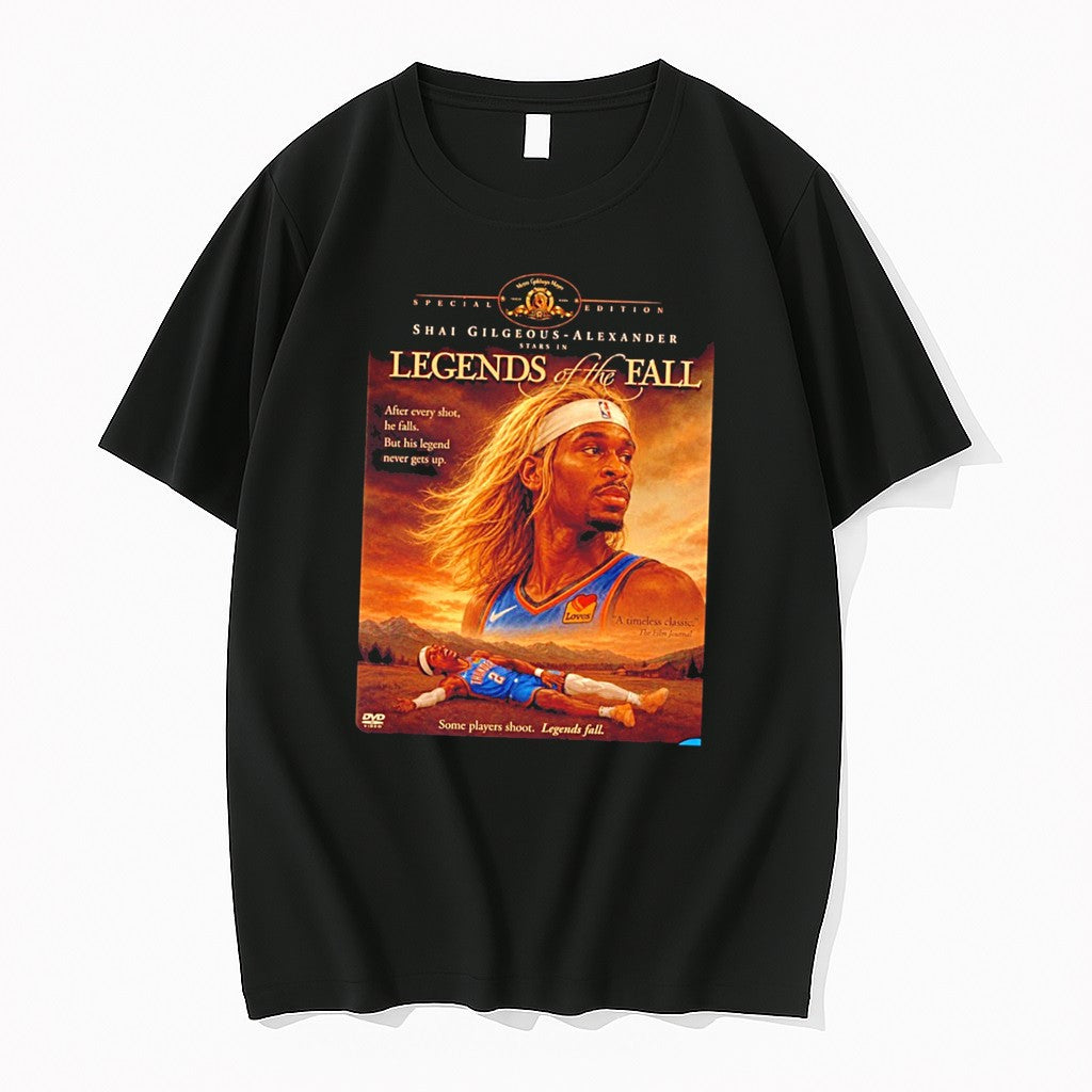 Original Shai Gilgeous Alexander Okc Thunder Legends Of The Fall Tee Tshirts