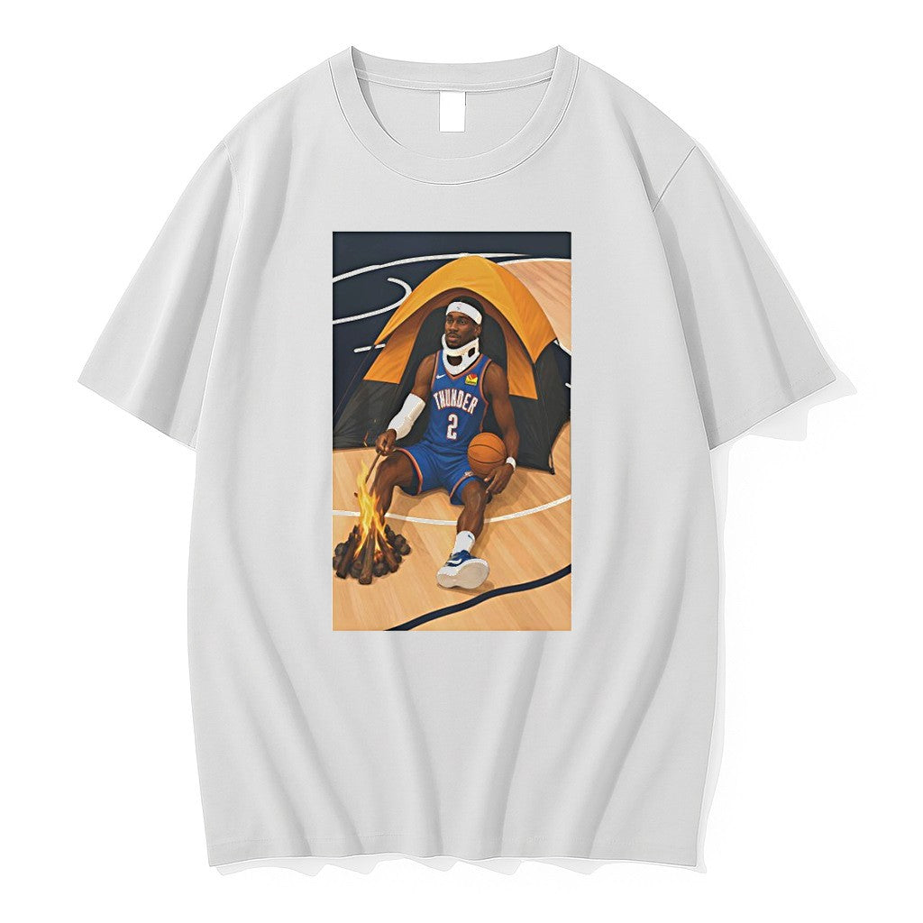 Original Shai Gilgeous Alexander Injury Oklahoma City Thunder Nba Cartoon 2026 Tshirts