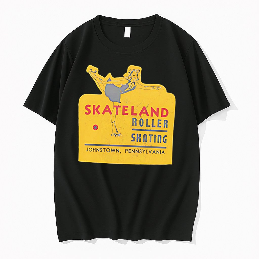 Original Skateland Roller Rink Johnstown Tee Tshirts Jpg