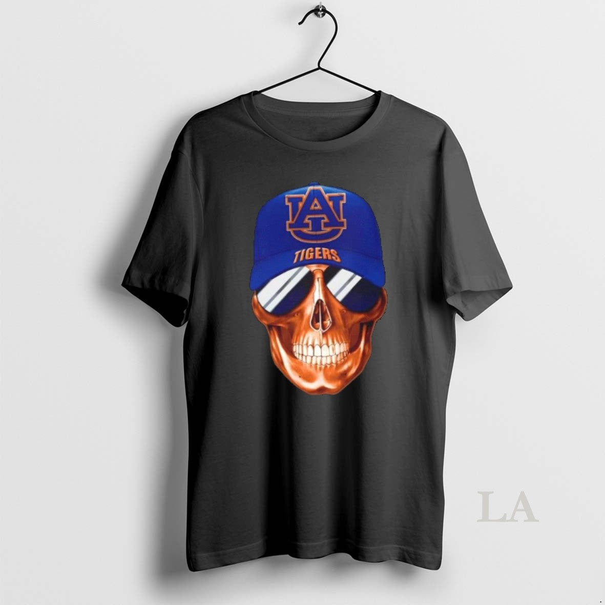 Original Skull Wearing A Cap And Smile Auburn Tigers Fans T-Shirts, Hoodie, Sweatshirt | PrintMintTees.com