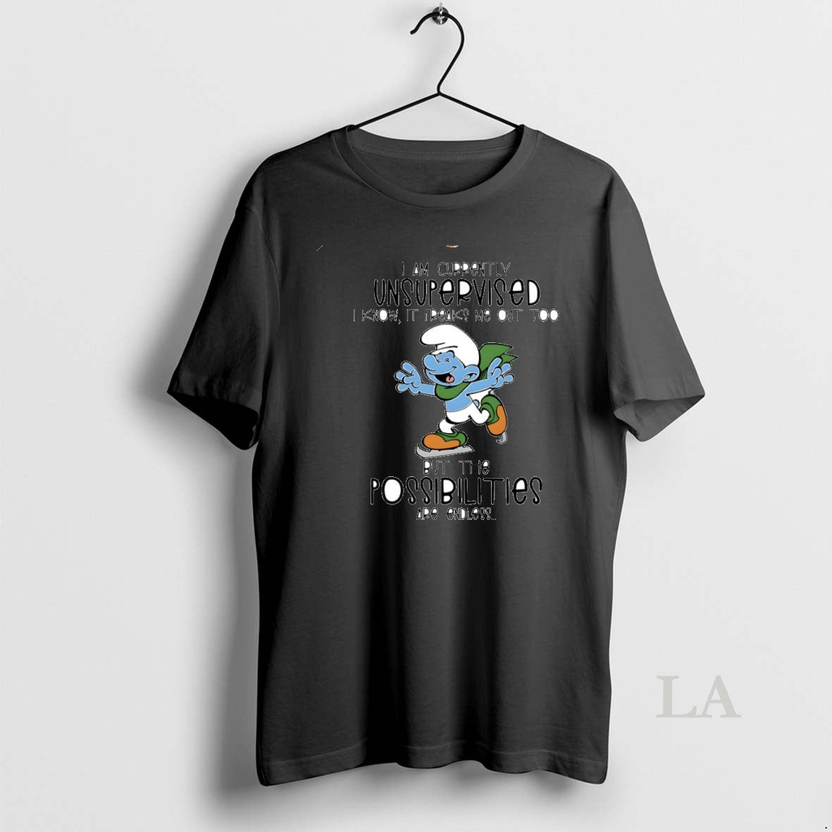 Original Smurf I Am Currently Unsupervised Circle T-Shirts, Hoodie, Sweatshirt | PrintMintTees.com