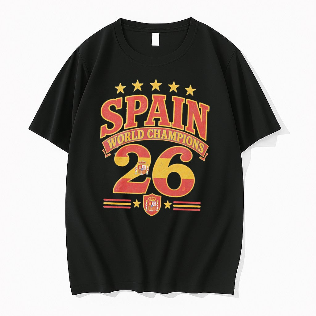 Original Spain 2026 World Champions Flag Tee Tshirts Jpg