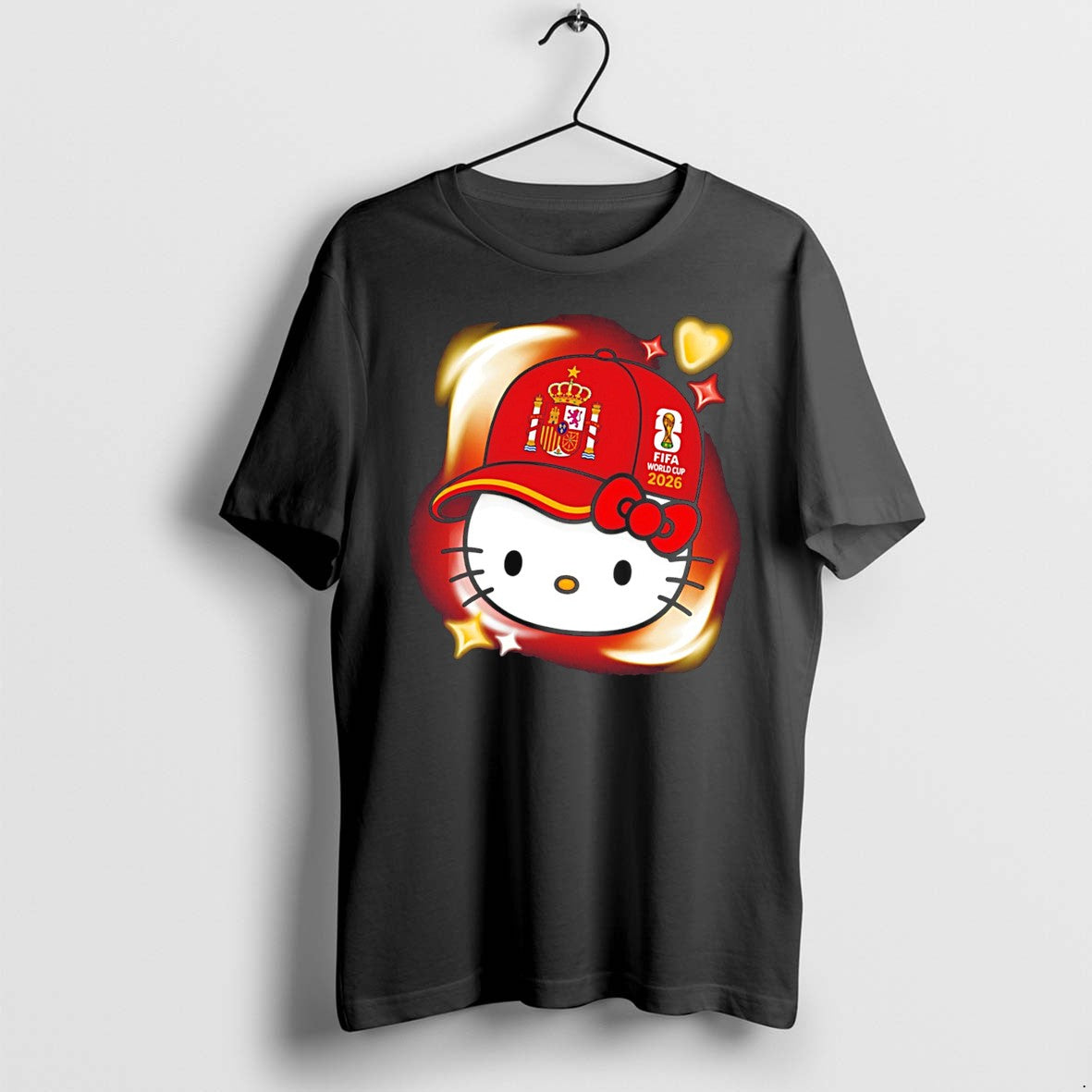 Original Spain X Hello Kitty World Cup 2026 Fifa Tee Tshirts Jpg