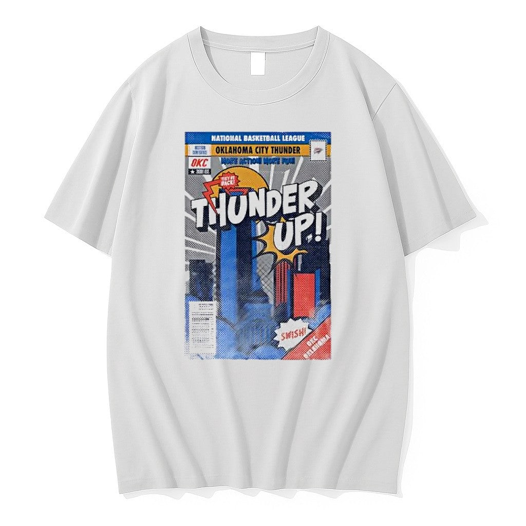 Original Stadium Essentials Oklahoma City Thunder Comic Book Cover Boxy Tshirts