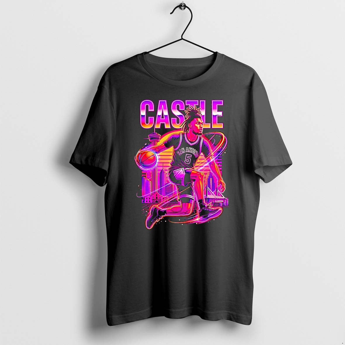 Original Stephon Castle Dunk San Antonio Spurs Basketball Nba Vintage Tshirts