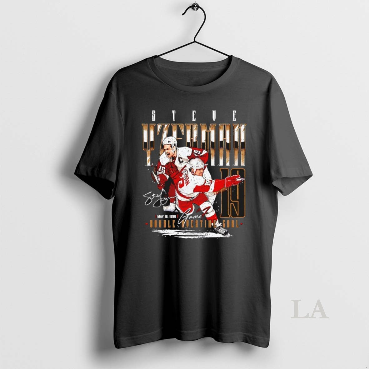 Original Steve Yzerman 19 Detroit Red Wings Hockey Game 7 1996 Signature T-Shirts, Hoodie, Sweatshirt | PrintMintTees.com