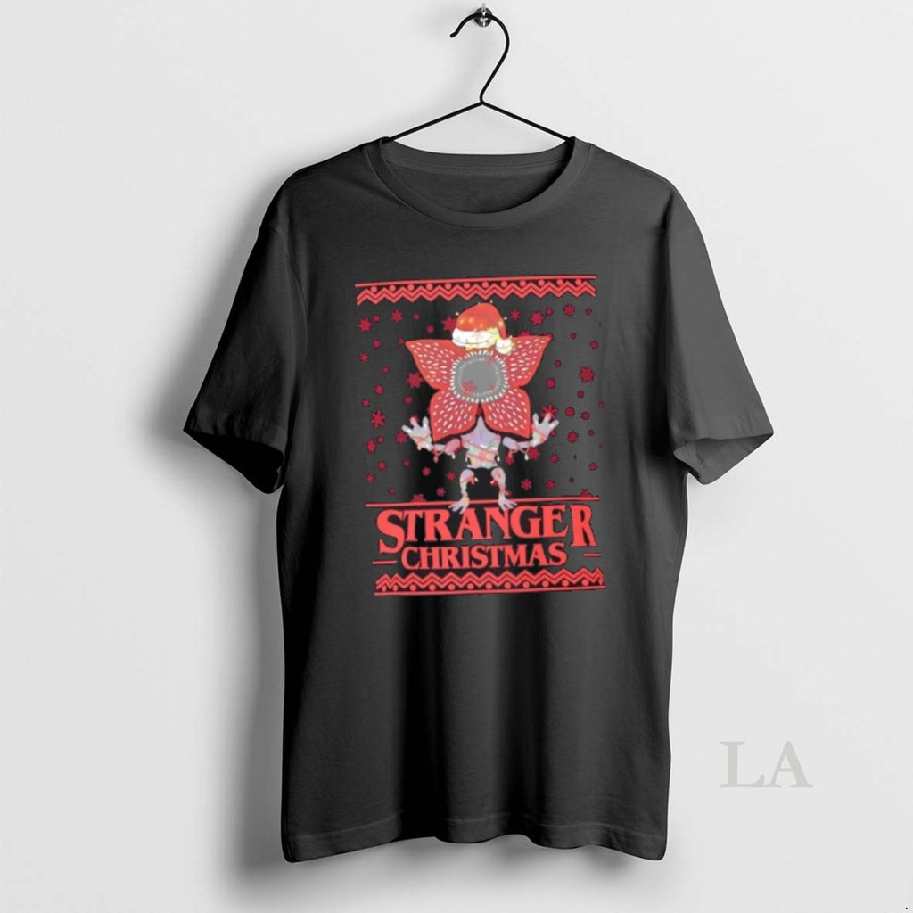 Original Stranger Christmas Demogorgon Holiday Parody T-Shirts, Hoodie, Sweatshirt | PrintMintTees.com