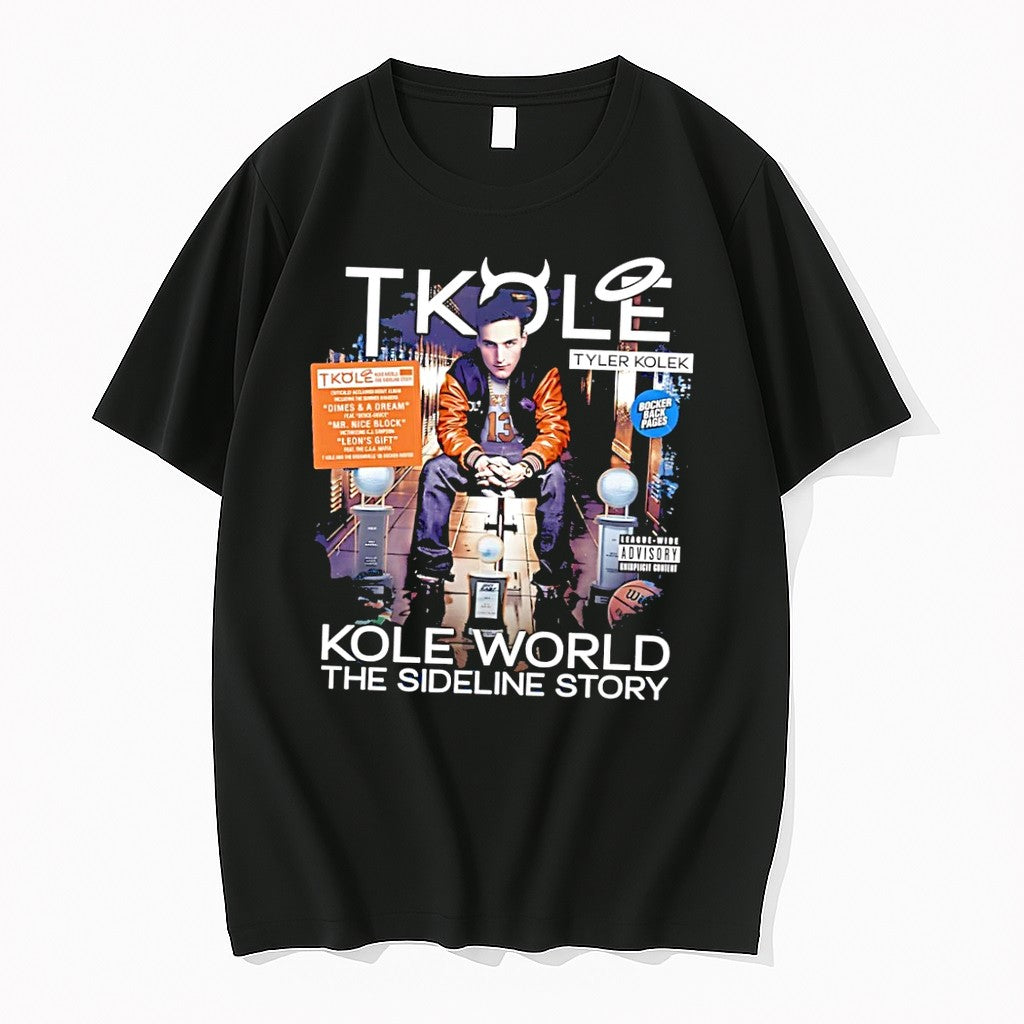 Original T Kole World The Sideline Story Tyler Kolek Black Tshirts Jpg