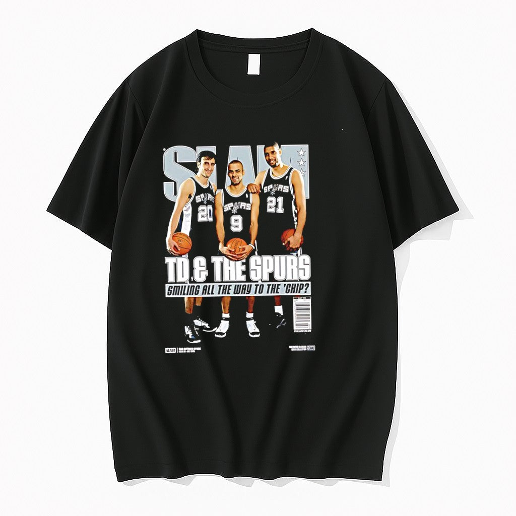 Original Td And The Spurs Smiling All The Way To The Chip Slam Tshirts Jpg