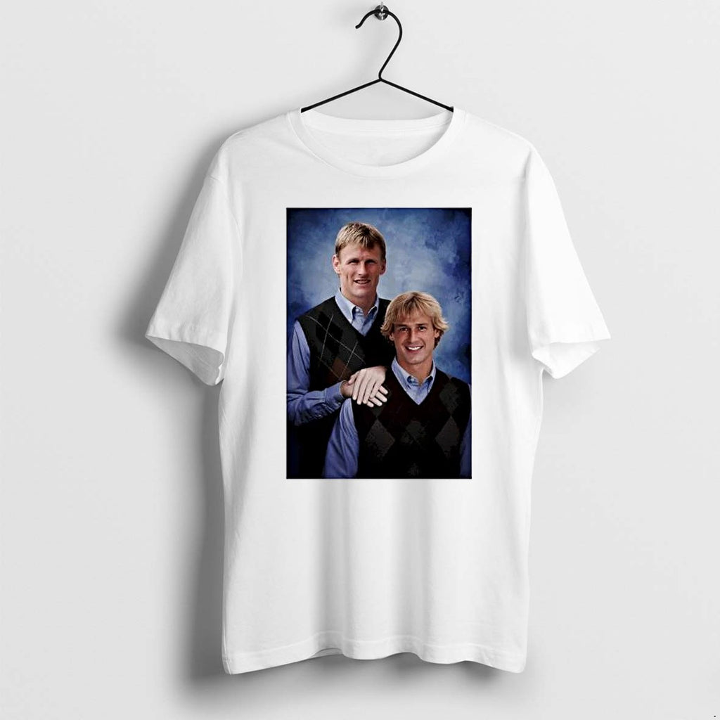 Original Teddy Sheringham And Jurgen Klinsmann Tottenham Step Brothers Tshirts