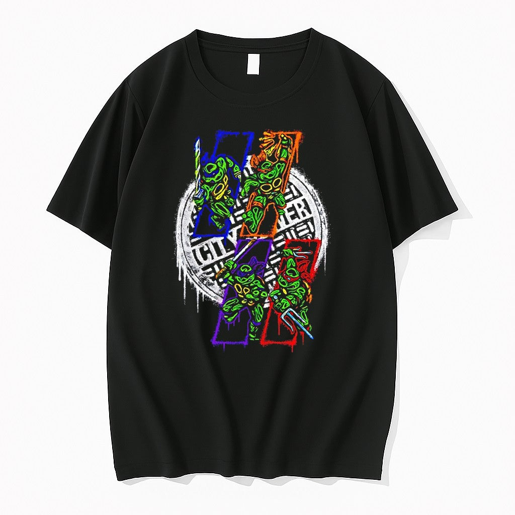 Original Teenage Mutant Ninja Turtles City Corner Heroes In A Half Shell Graffiti Tshirts