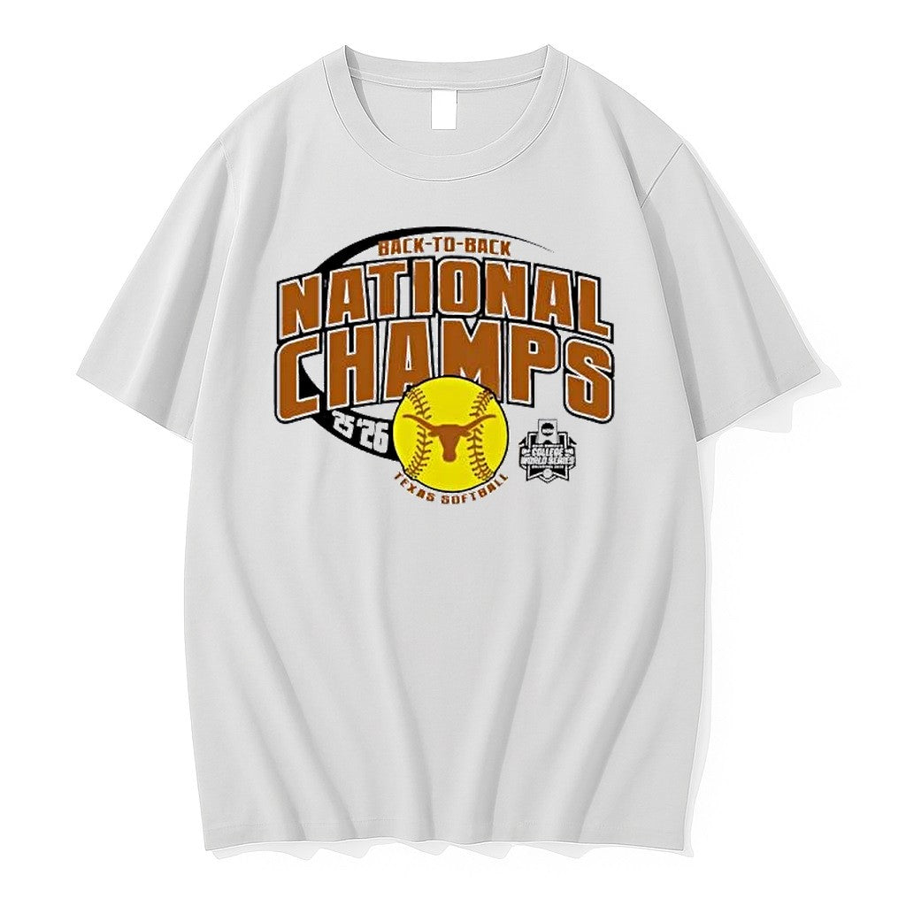 Original Texas Longhorns 2026 Softball National Champs Back To Back Tshirts Jpg