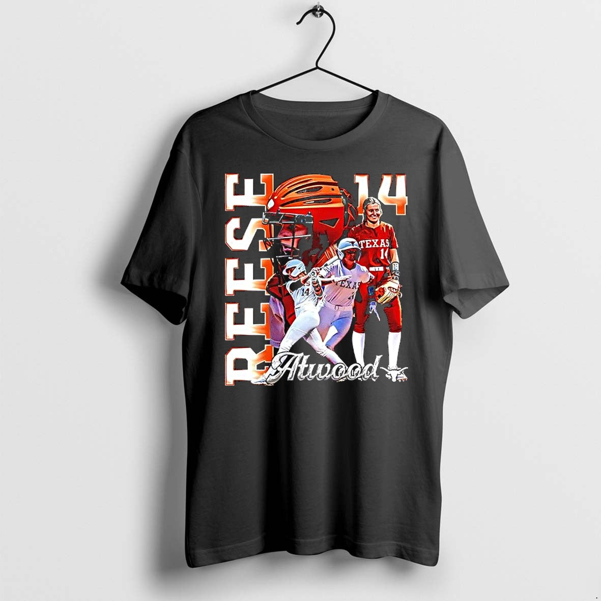 Original Texas Longhorns Ncaa Softball Reese Atwood Player Collage Tshirts Jpg