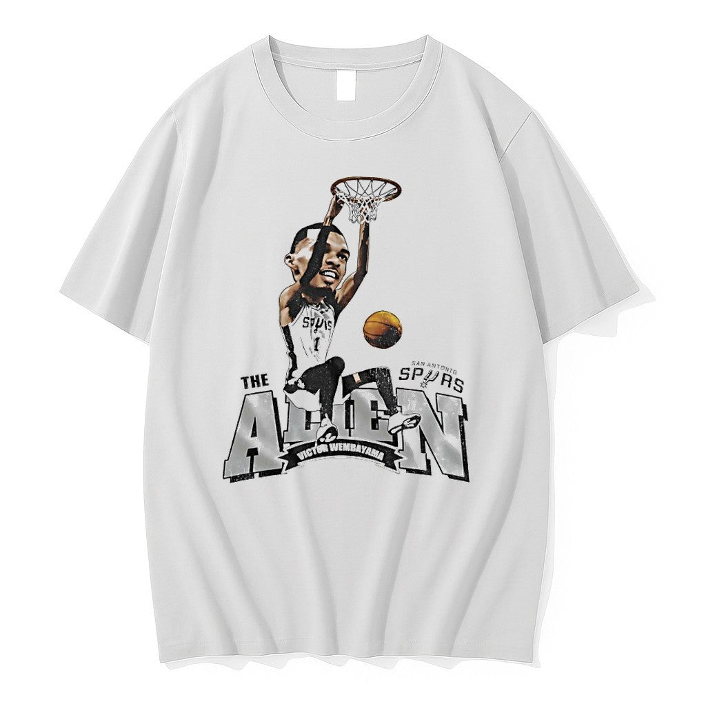 Original The Alien Victor Wembanyama 2026 Nba Finals Caricature Tshirts Jpg