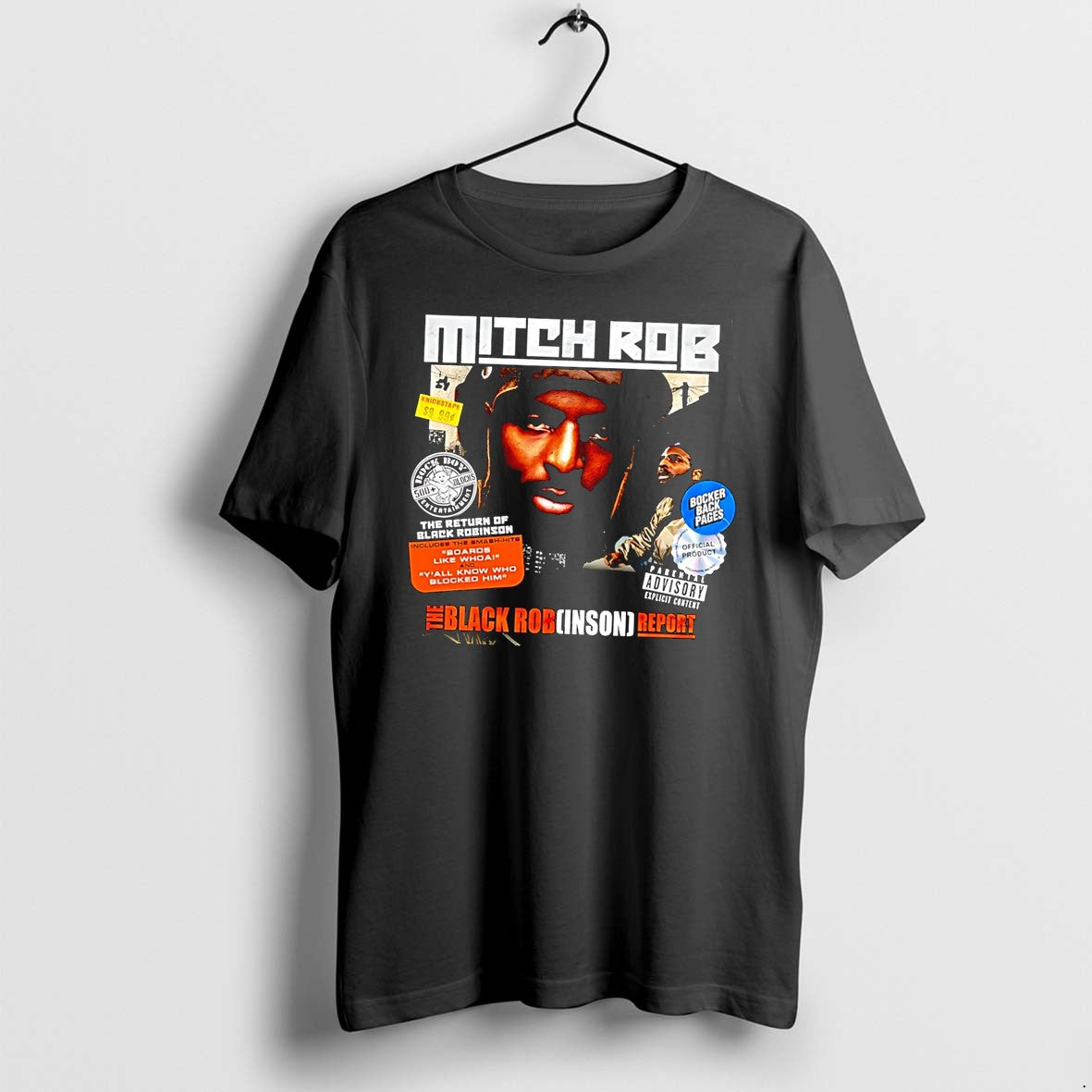 Original The Black Robinson Report Mitch Rob New York Knicks Black Tshirts Jpg