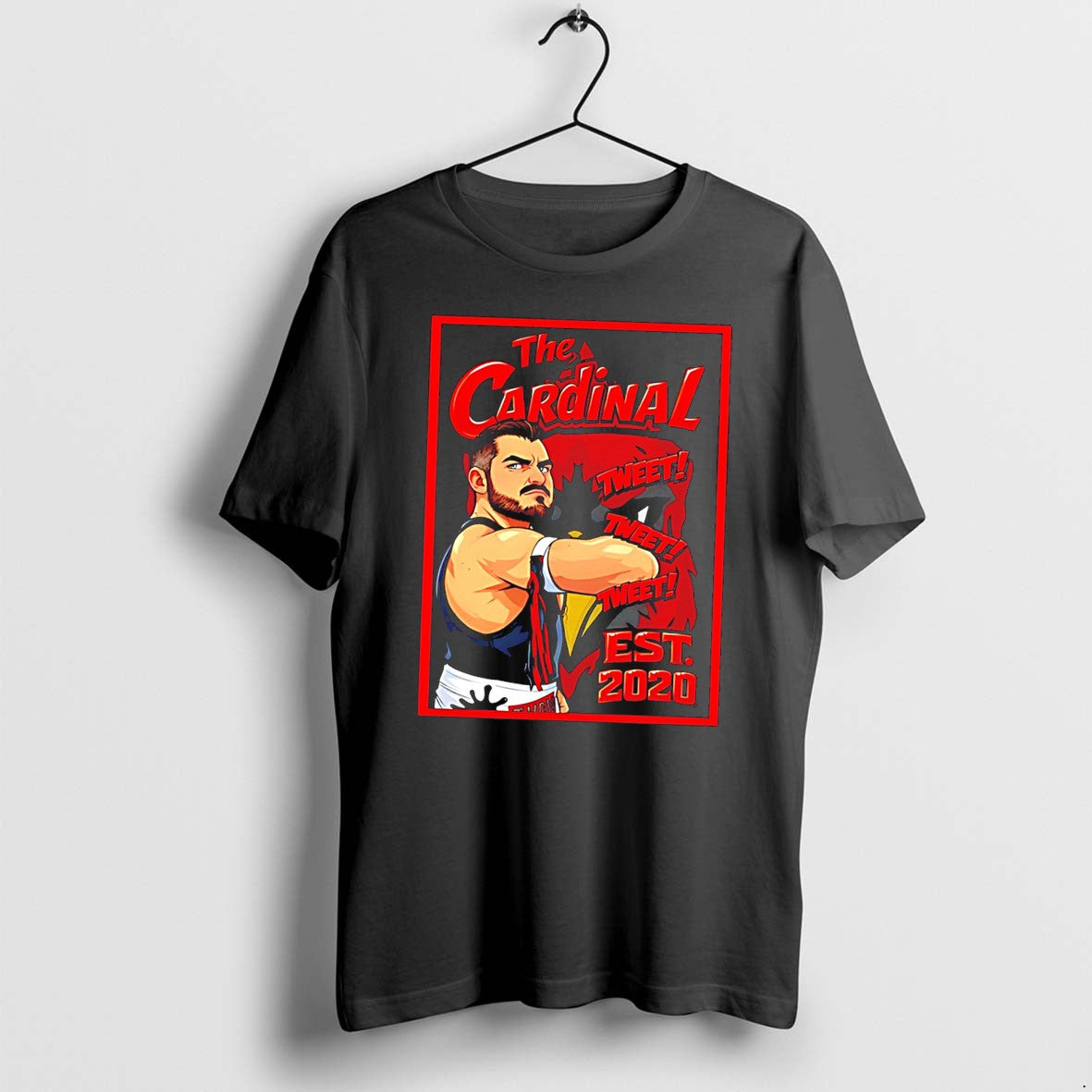 Original The Cardinal Tweet Tweet Tweet Est 2020 Portrait Tee Tshirts Jpg