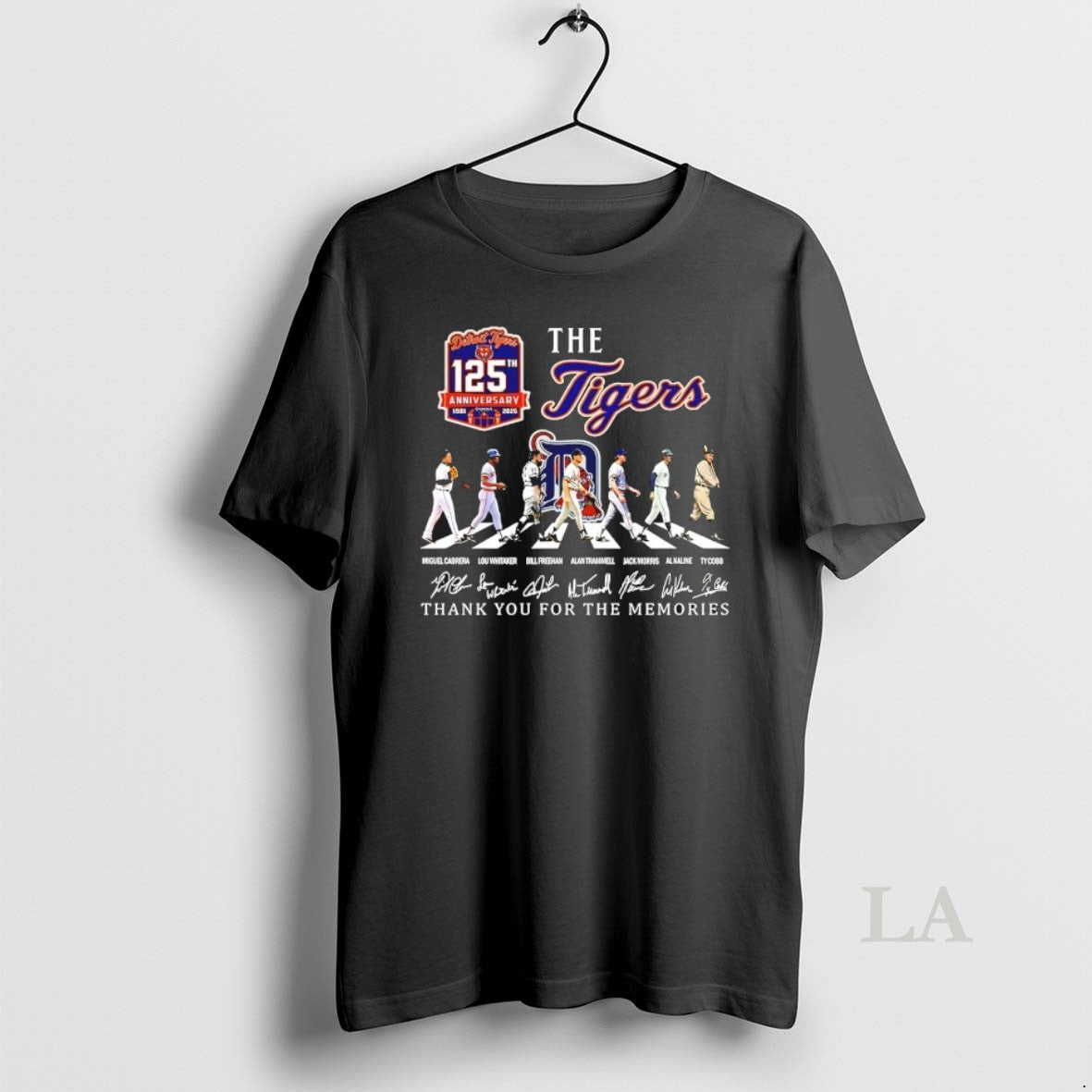 Original The Detroit Tigers Abbey Road 125th Anniversary 1901 2026 Thank You For Memories Signatures T-Shirts, Hoodie,...