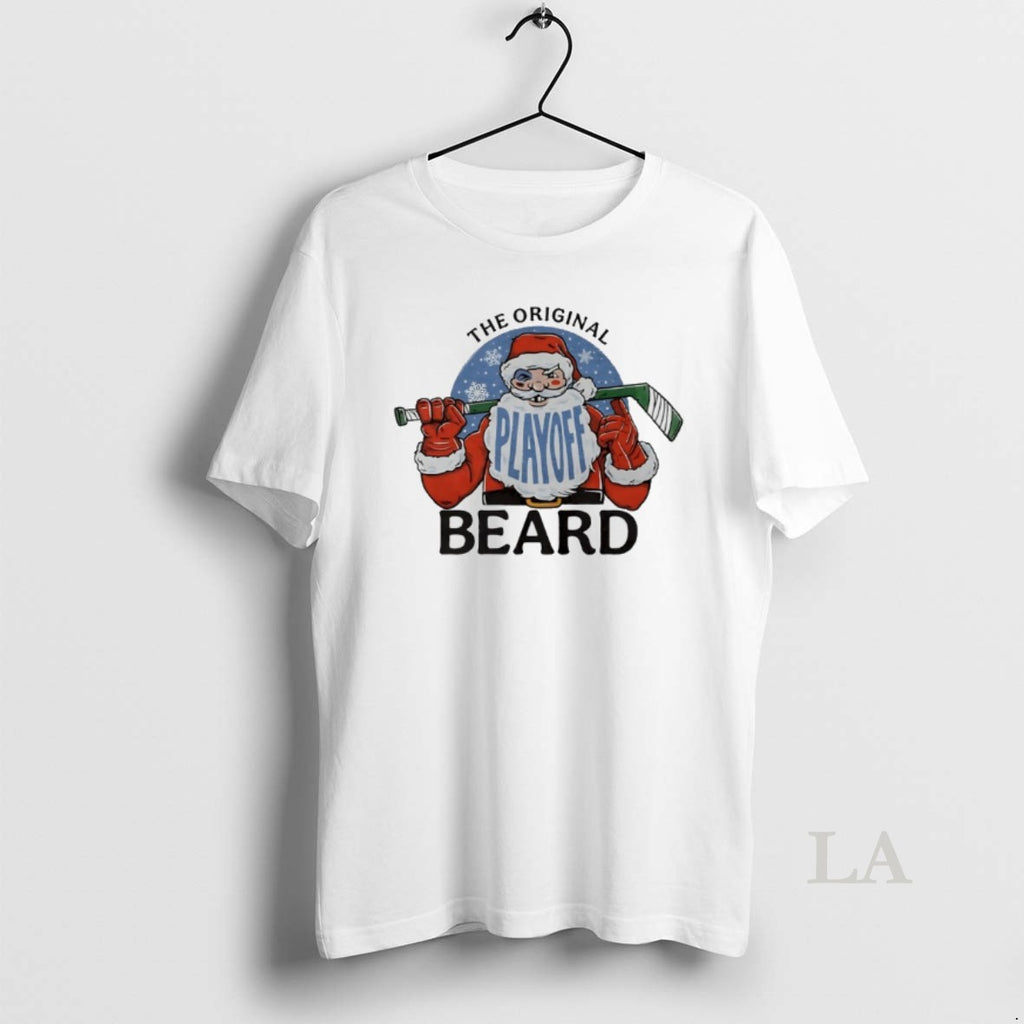 Original The Playoff Beard Santa Hockey T-Shirts, Hoodie, Sweatshirt | PrintMintTees.com