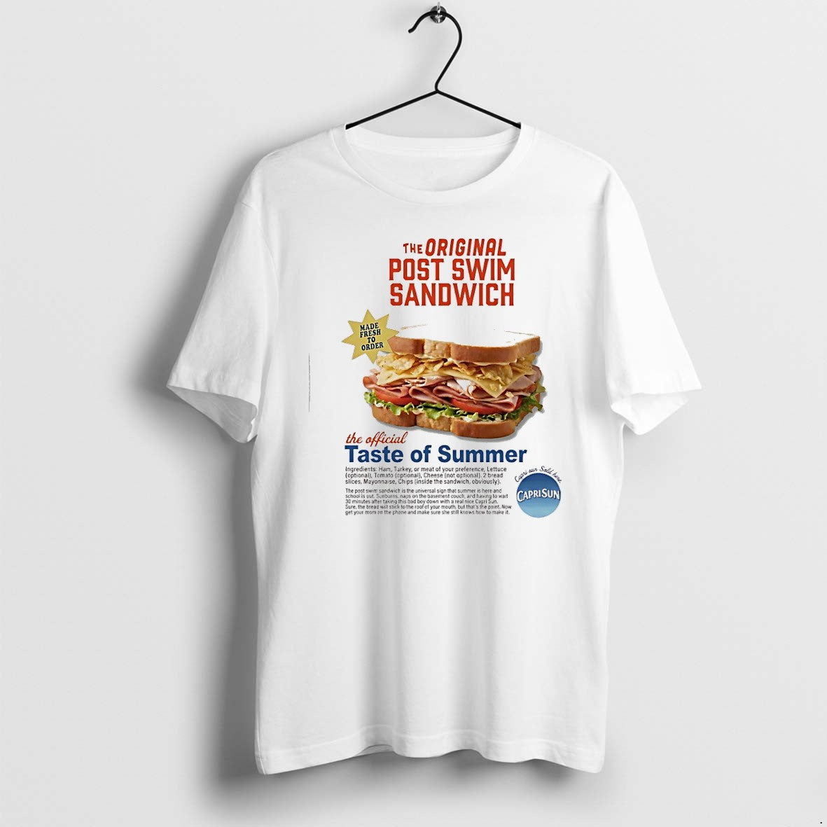 Original The Post Swim Sandwich The Taste Of Summer Tshirts Jpg