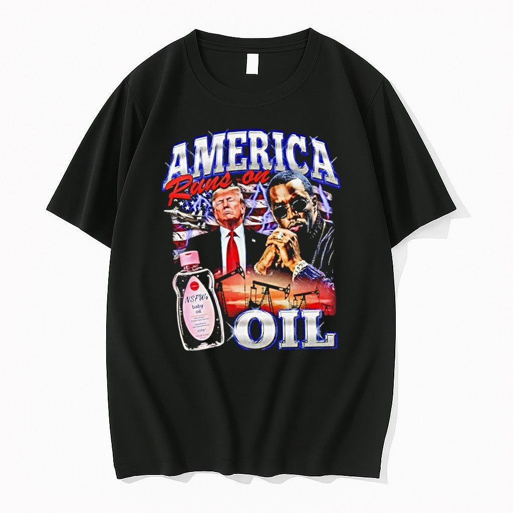 Original Trump And Diddy America Runs On Oil Tshirts Jpg