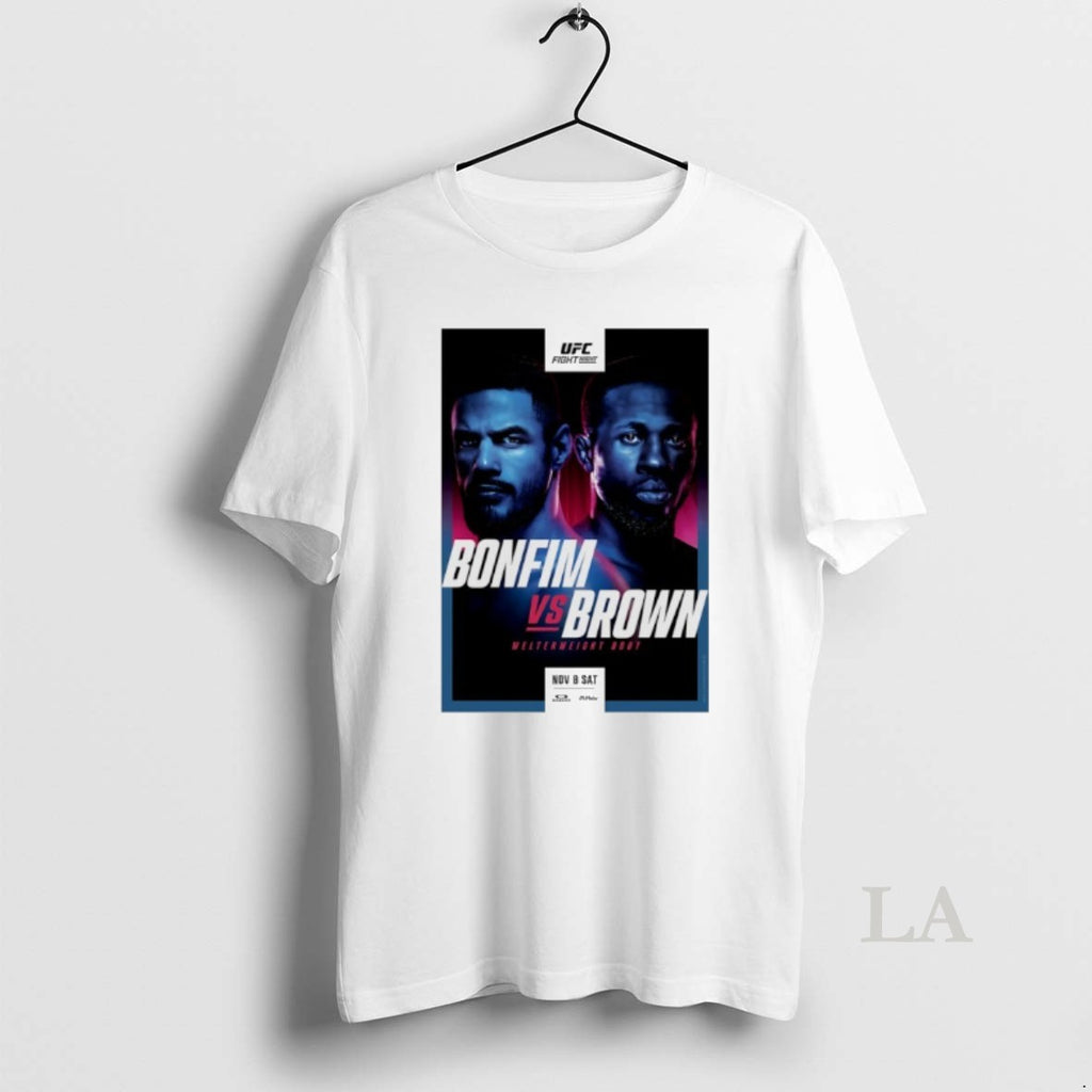 Original Ufc Fight Night Bonfim Vs Brown Autographed Event T-Shirts, Hoodie, Sweatshirt | PrintMintTees.com
