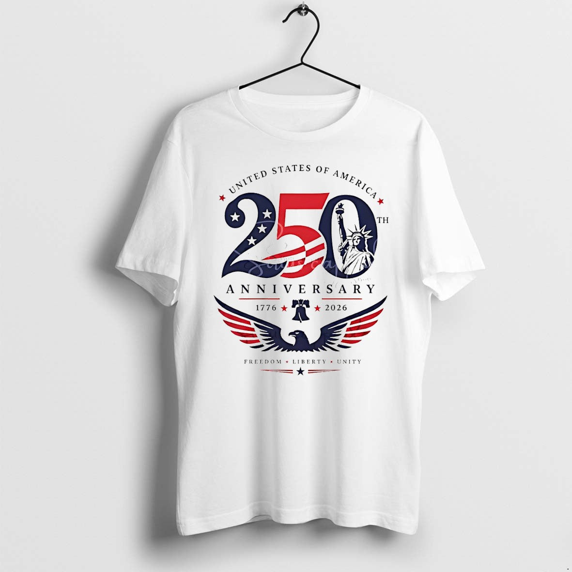 Original Usa 250th Anniversary 1776 2026 Freedom Liverty Unity Political Tshirts