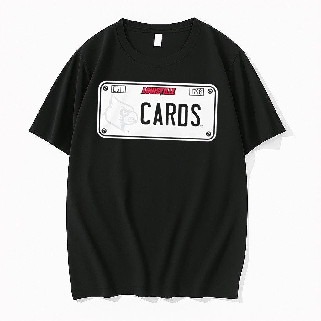Original University Of Louisville Apparel Est 1798 Cards Louisville Black Tshirts