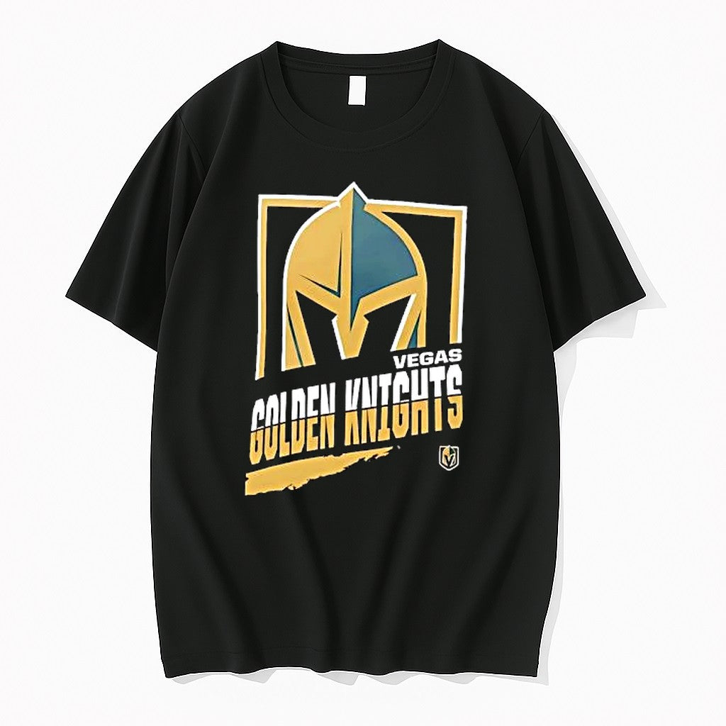 Original Vegas Golden Knights Helmet Logo Golden Knights Hockey Tshirts Jpg