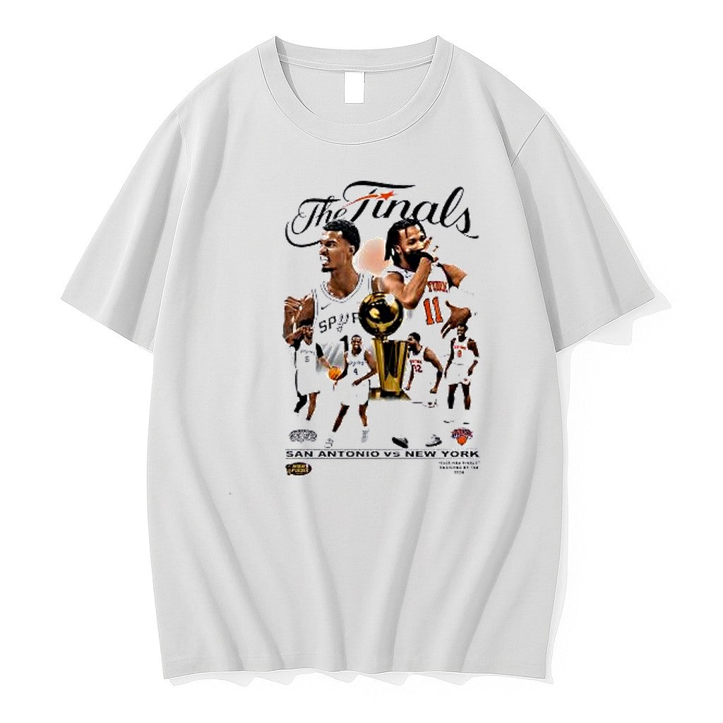 Original Victor Wembanyama Jalen Brunson San Antonio Spurs New York Knicks 2026 Finals Tshirts