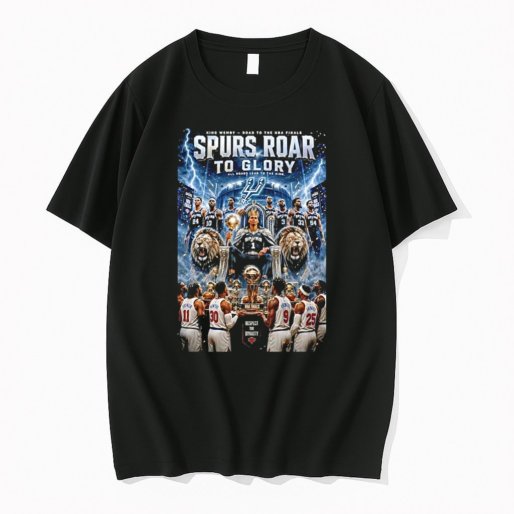 Original Victor Wembanyama San Antonio Spurs Nba Finals 2026 Spurs Roar To Glory Tshirts