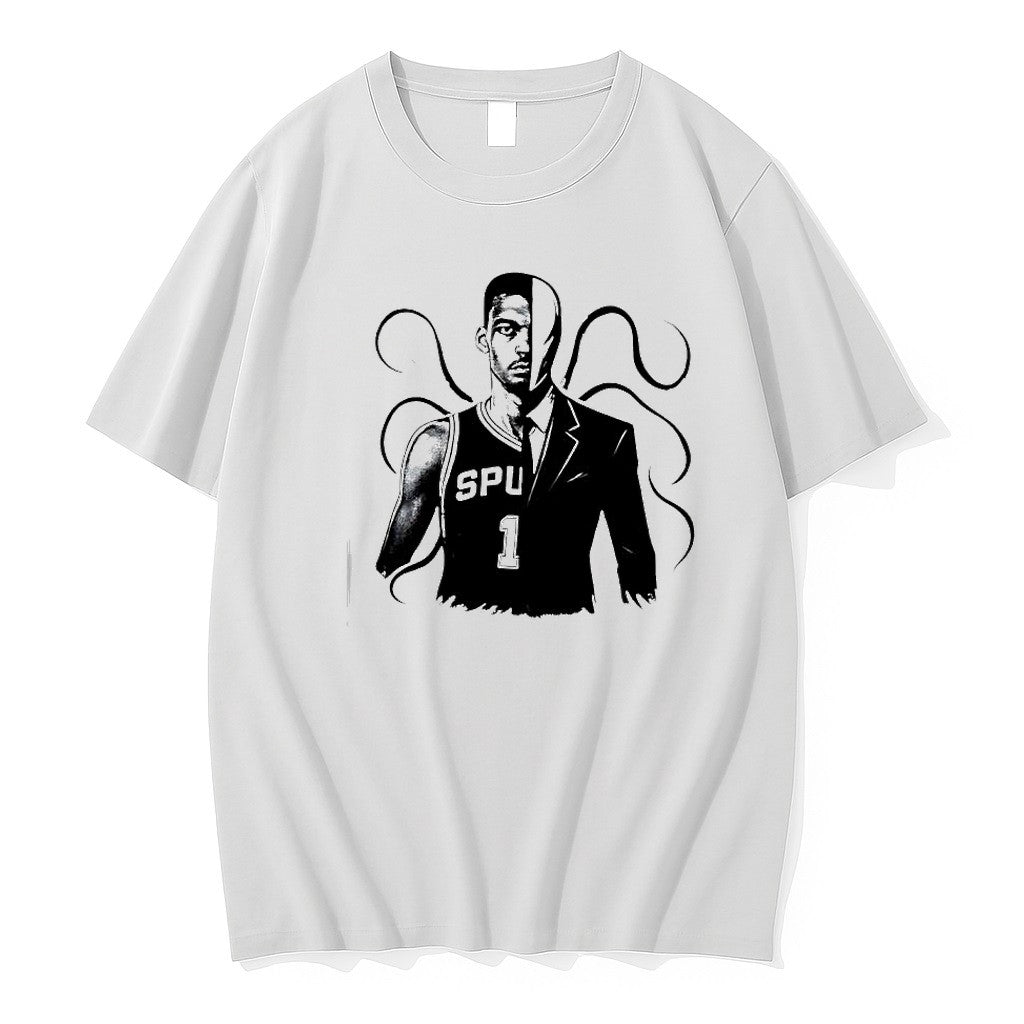 Original Victor Wembanyama San Antonio Spurs Slenderman 1 Half Face Tshirts Jpg