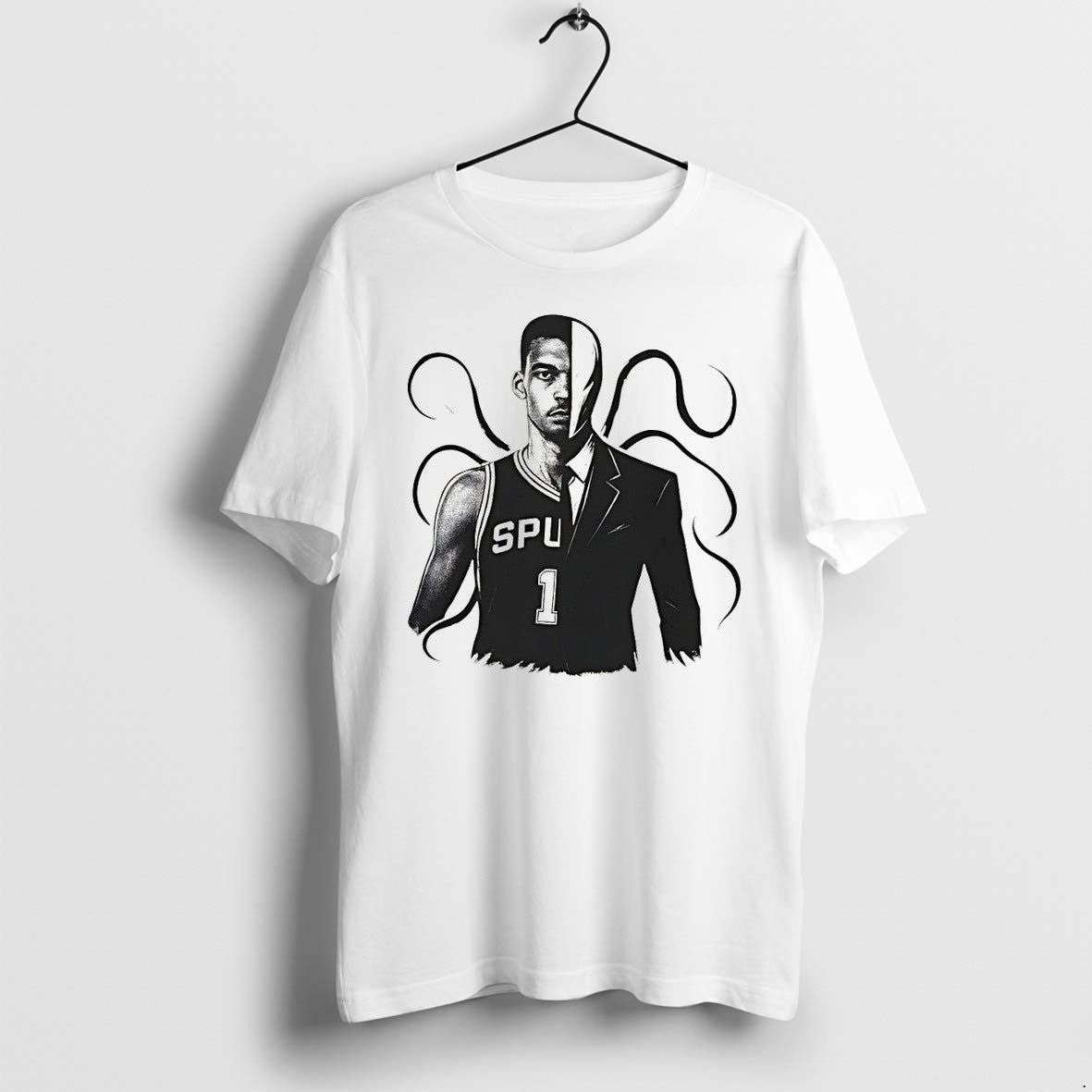 Original Victor Wembanyama Slenderman Alien San Antonio Spurs Basketball Nba 2026 Tshirts