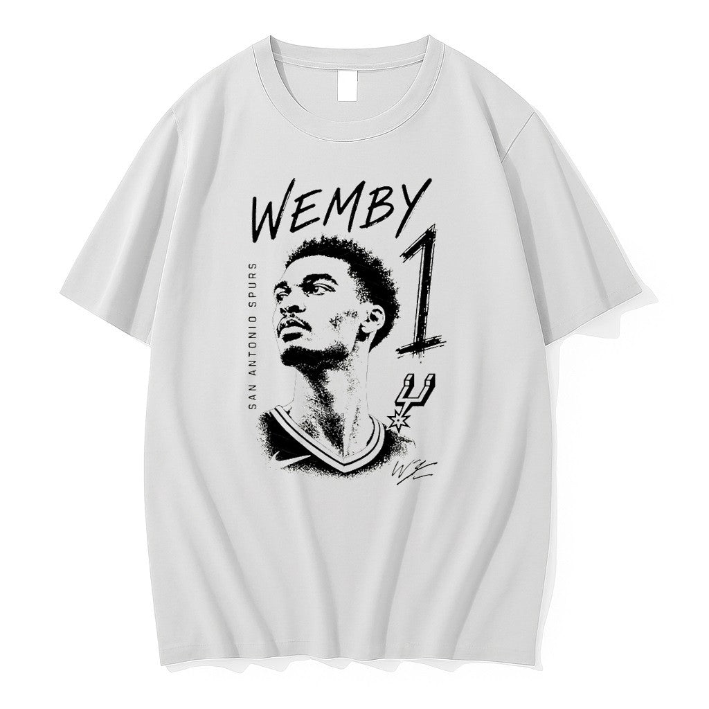 Original Victor Wembanyama Basketball Star San Antonio Spurs Wemby 1 Tshirts